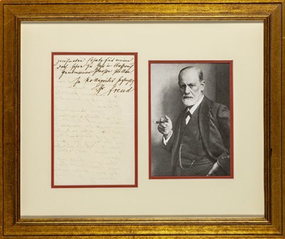 Lot 103 - Freud discusses a potential analysis with a colleague