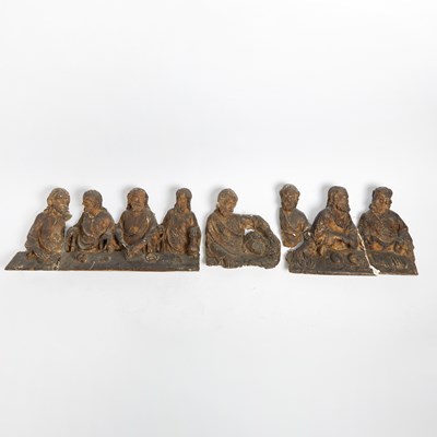 Lot 201 - Plaster Group of Figures from the Last Supper
