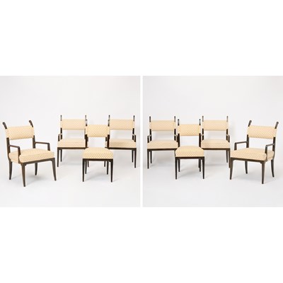 Lot 362 - Set of Eight Tommi Parzinger Upholstered Chairs