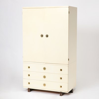 Lot 374 - Tommi Parzinger Lacquered Wood Wardrobe
