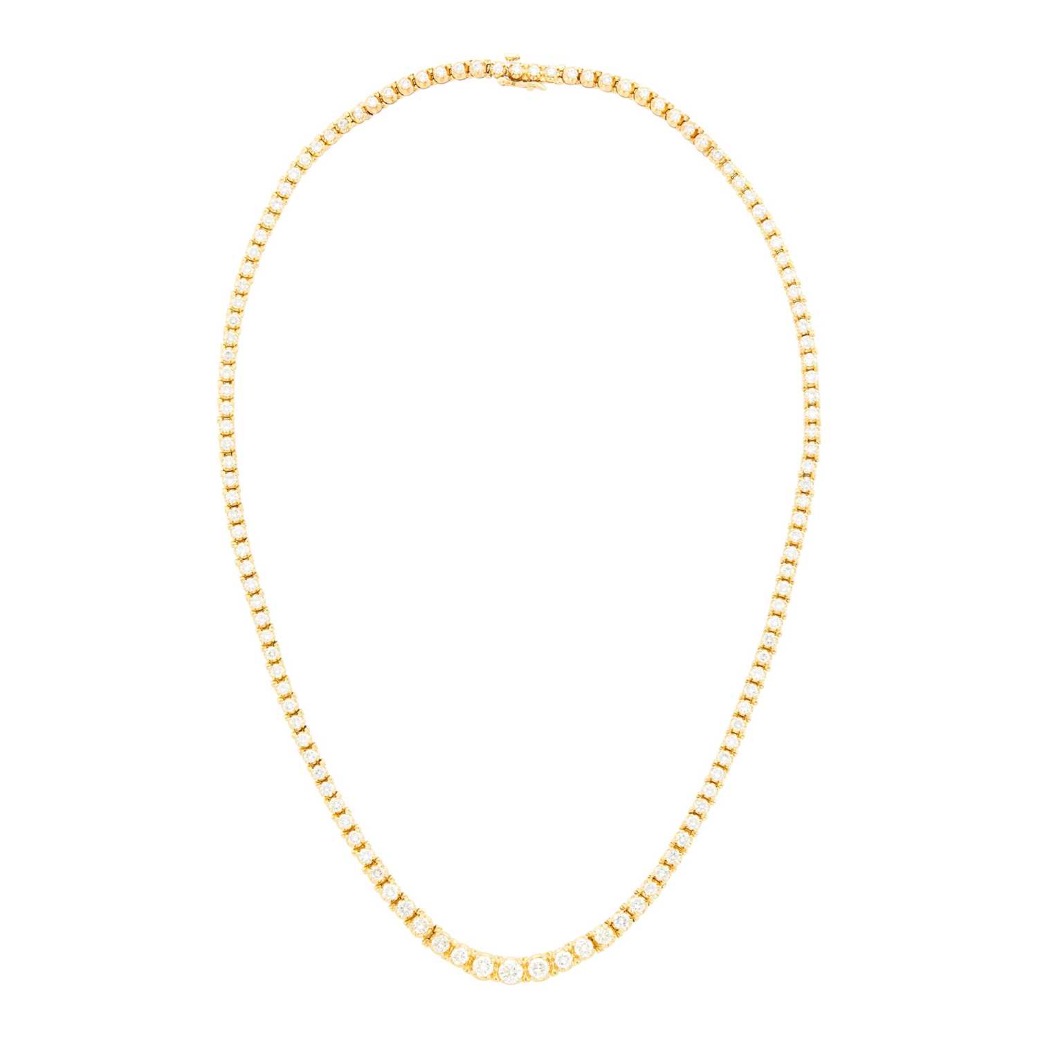 Lot 140 - Gold and Diamond Necklace