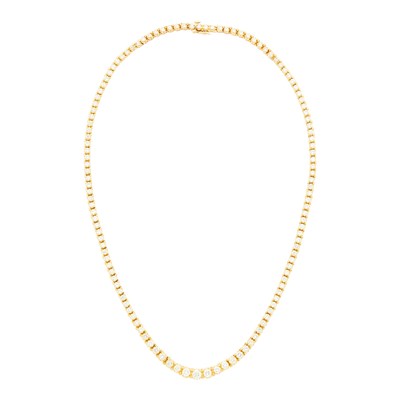 Lot 140 - Gold and Diamond Necklace