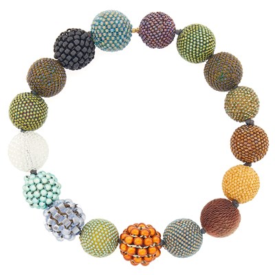 Lot 2223 - Axel Russmeyer Glass Bead Necklace