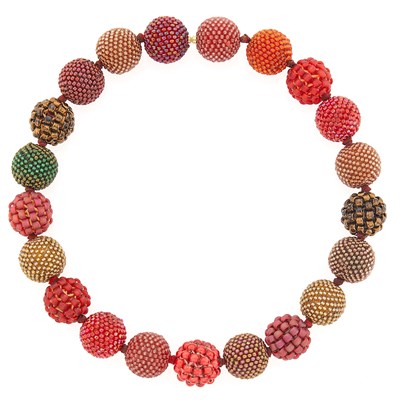 Lot 2216 - Axel Russmeyer Glass Bead Necklace