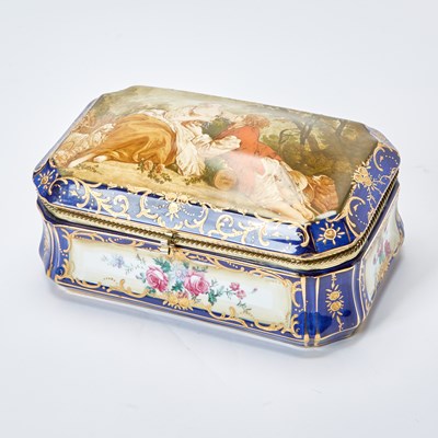 Lot 114 - RS Prussia Sevres Style Porcelain Casket
