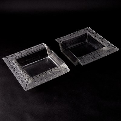 Lot 293 - R. Lalique Molded Glass "Charme" Partial Jardiniere