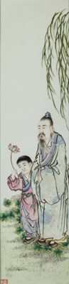 Lot 80 - A Pair of Chinese Enameled Porcelain Plaques
