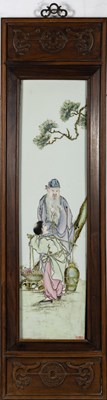 Lot 80 - A Pair of Chinese Enameled Porcelain Plaques