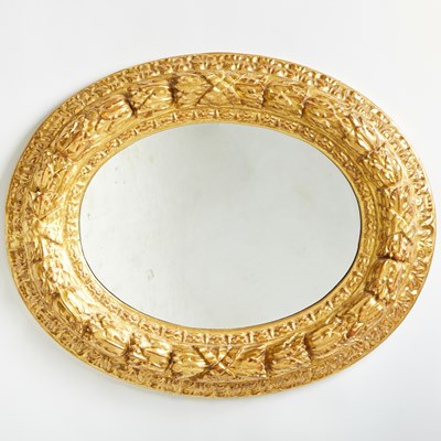 Lot 161 - Giltwood and Composition Oval Mirror