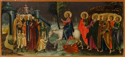 Lot 255 - Russian Icon of the Entry into Jerusalem