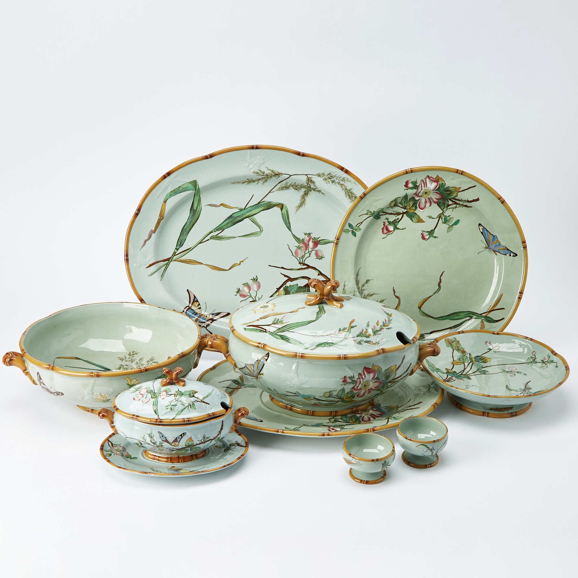 Lot 657 - Minton Porcelain Aesthetic Movement Bamboo