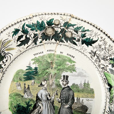 Lot 166 - Group of French Transfer Printed Pottery Plates