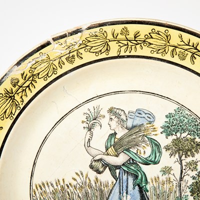 Lot 166 - Group of French Transfer Printed Pottery Plates