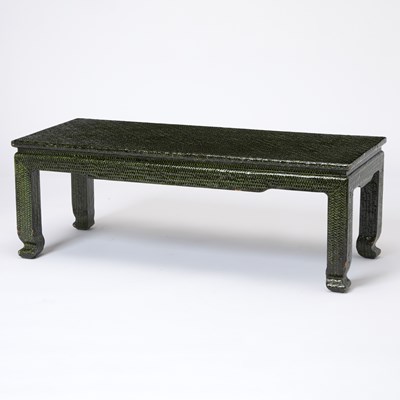 Lot 390 - Karl Springer Style Chinese Style Coffee Table