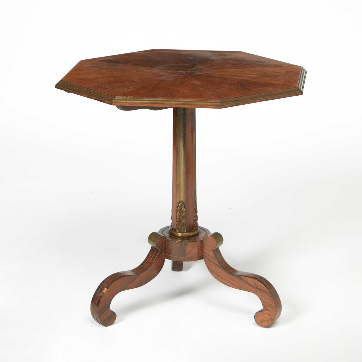 Lot 126 - Regency Style Rosewood Octagonal Side Table
