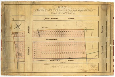 Lot 188 - An appealing map of the Garment District