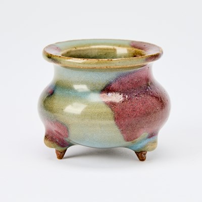 Lot 509 - A Small Chinese Jun Type Tripod Censer
