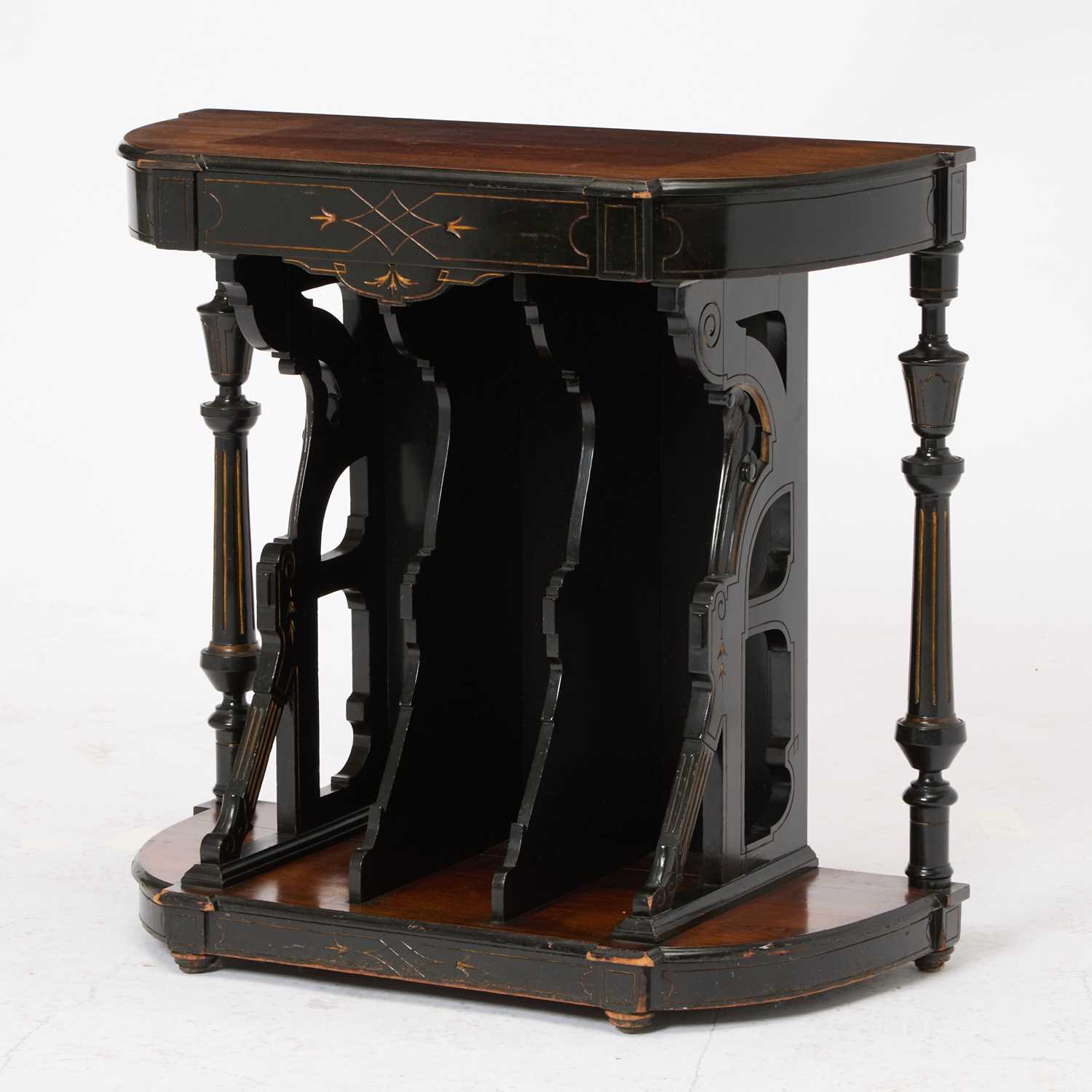 Lot 132 - Victorian Ebonized Rosewood Console Table