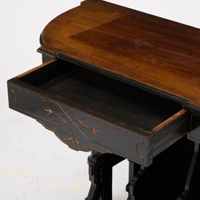Lot 132 - Victorian Ebonized Rosewood Console Table