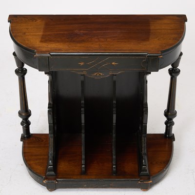 Lot 132 - Victorian Ebonized Rosewood Console Table