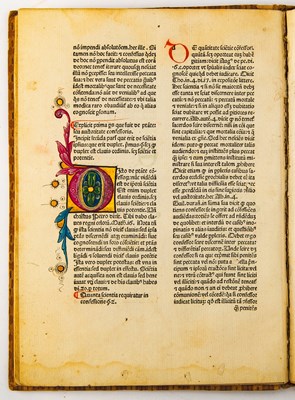 Lot 68 - A 1474 edition of Antoninus Florentinus's confessional