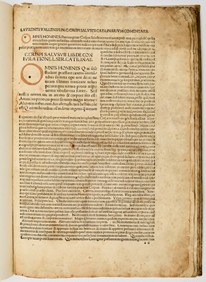 Lot 86 - An incunable edition of Sallust, with contemporary marginalia throughout