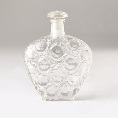 Lot 271 - Lalique Molded Glass "Salamandres" Perfume Bottle and Stopper