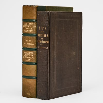 Lot 18 - A volume from Abraham Lincoln's library, signed just before heading to Washington for his inauguration