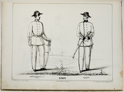 Lot 22 - The scarce Uniform and Dress of the Army of the Confederate States, with fine plates