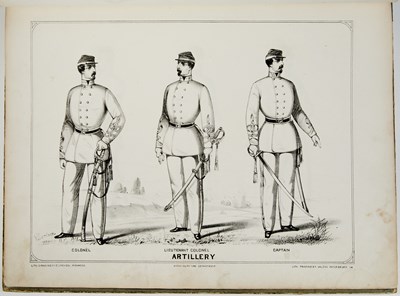 Lot 22 - The scarce Uniform and Dress of the Army of the Confederate States, with fine plates