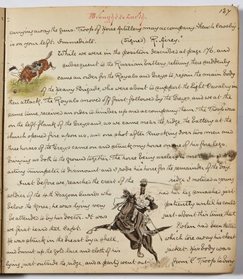 Lot 86 - Sergeant-Major Beardsley's reminiscences of the Crimean War, with superb drawing and watercolors