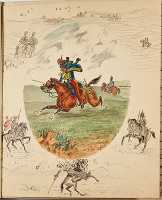 Lot 86 - Sergeant-Major Beardsley's reminiscences of the Crimean War, with superb drawing and watercolors