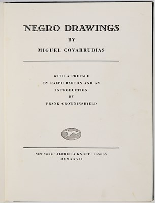 Lot 58 - Covarrubias's Negro Drawings with an original drawing