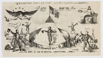 Lot 24 - Patriotic covers of "Lincoln & Davis in 5 rounds"