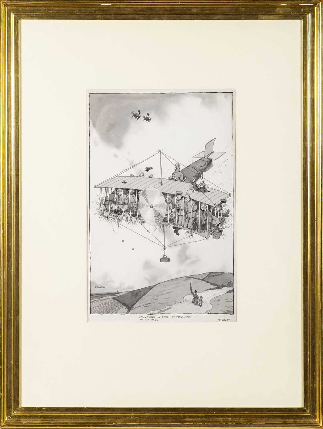 Lot 215 - Original art for a William Heath Robinson World War I cartoon
