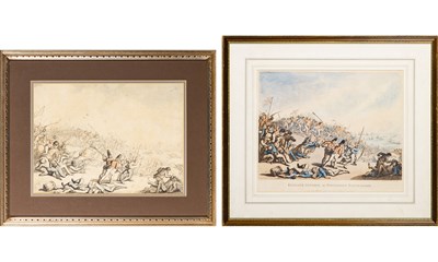 Lot 213 - A Rowlandson preparatory drawing depicting a hypothetical French invasion