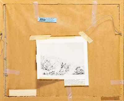 Lot 213 - A Rowlandson preparatory drawing depicting a hypothetical French invasion