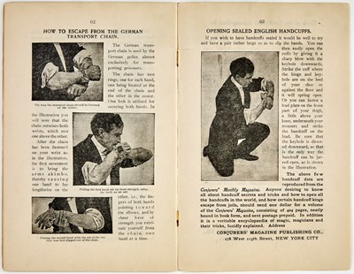 Lot 55 - Houdini's biography, boldly signed