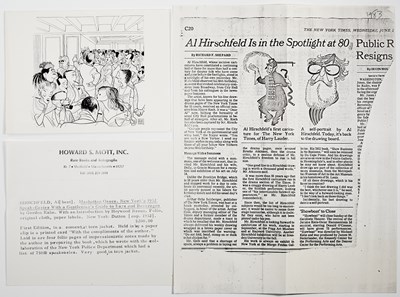 Lot 62 - Al Hirschfeld's rare prohibition era book on Manhattan speakeasies