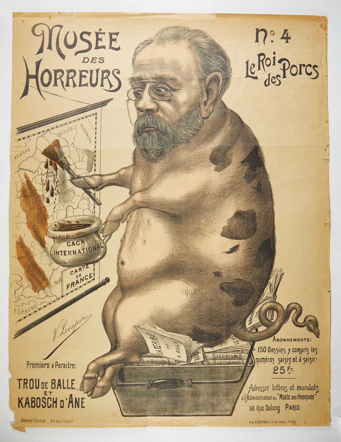 Lot 92 - a large group of lithographed political posters published during the height of the Dreyfus Affair