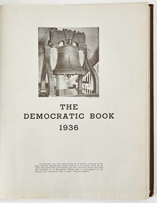 Lot 68 - Vice-President Garner's copy of The Democratic Book with two Roosevelt signatures