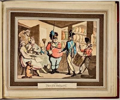 Lot 111 - Thomas Rowlandson's rare prints of soldiers