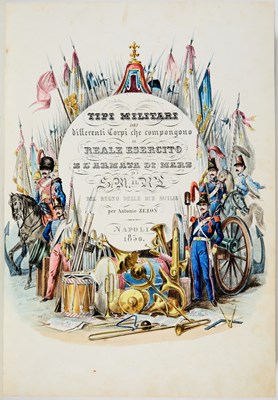 Lot 160 - A color plate work on Ferdinand II's Bourbon Army