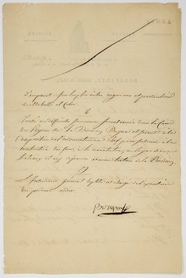 Lot 171 - A document signed by Napoleon as commander of the Army in Egypt