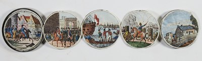Lot 122 - Charming colored engravings of Napoleonic era scenes
