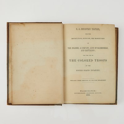 Lot 27 - The scarce 1863 U.S. Infantry Tactics for Colored Troops
