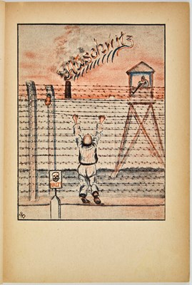 Lot 95 - Harrowing caricatures taken within Auschwitz and published in Munich in 1946