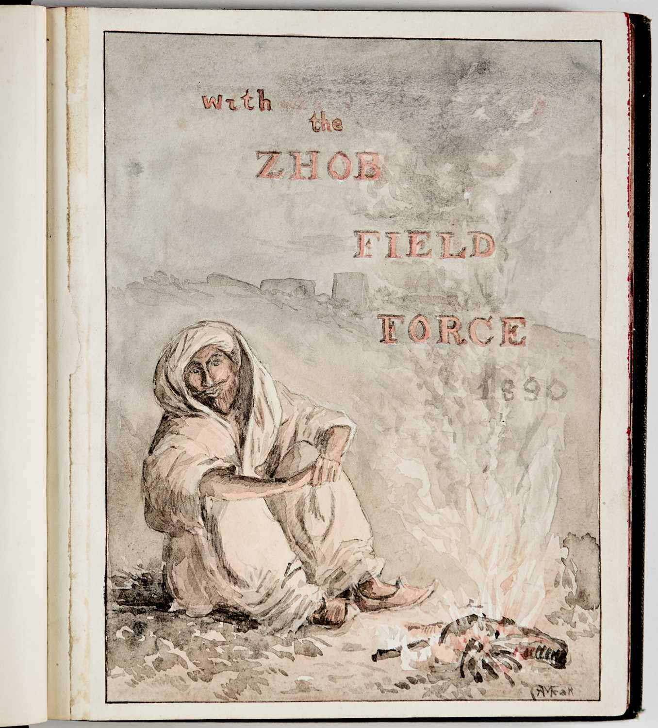 Lot 87 - The illustrated manuscript memoir of a British soldier in Balochistan, later published
