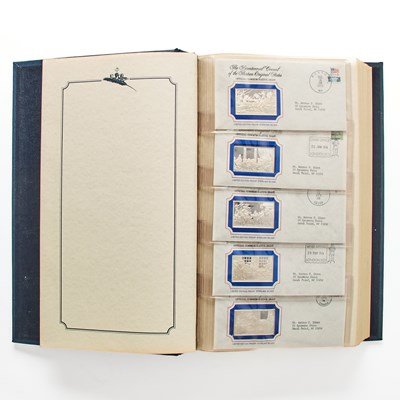 Lot 144 - United States. Group of Bicentennial Silver Ingots with Stamp Covers and Cachets. As Made.
