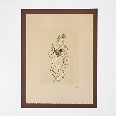 Lot 223 - Al Hirschfeld signed limited etching of Mikhail Baryshnikov